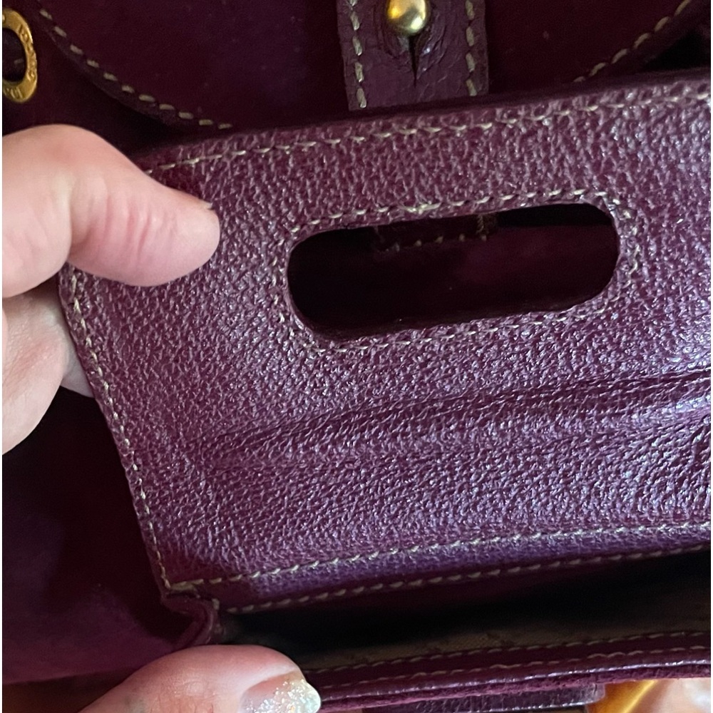 Rare Gucci purple Tom Ford era bamboo backpack. EUC with no noted flaws! - Picture 9 of 14